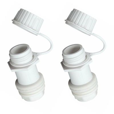 Replacement Threaded Drain Plugs 2-Pack Easy Fit for Various Applications