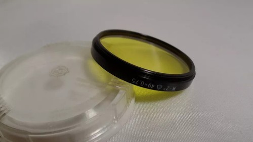r Yellow-2x LZOS Russian 49x0.75 Vintage Light Filter 49mm for Lens 1197 - Picture 2 of 2
