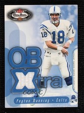 2002 Fleer Box Score QB Extra Jerseys Peyton Manning HOF 0d44