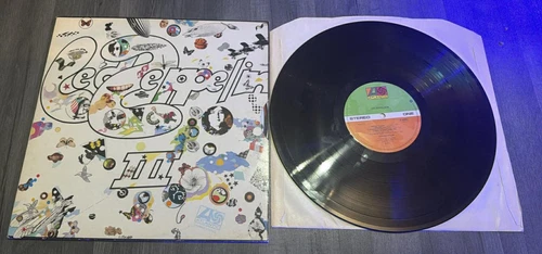 Led Zeppelin III Very Good Vinyl LP Record K50002 1970's Reissue Rotating Wheel