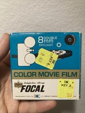 Sealed KMart 8 mmroll 25 ft.7.5m color movie film ASA 25 Daylight Expired 1973