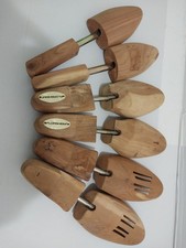 Cedar Wood Shoe Trees Shoe Keepers 1 X Florsheim 2 X Unbranded Medium Lot Of 3pr