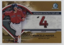 2023 Bowman Scouts Top 100 Gold Refractor 21/50 Marcelo Mayer #BTP-4 1k9t