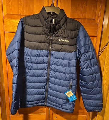 Columbia Men's Powder Lite II Jacket Omni-Heat & Omni-Shield  Navy Small NWT