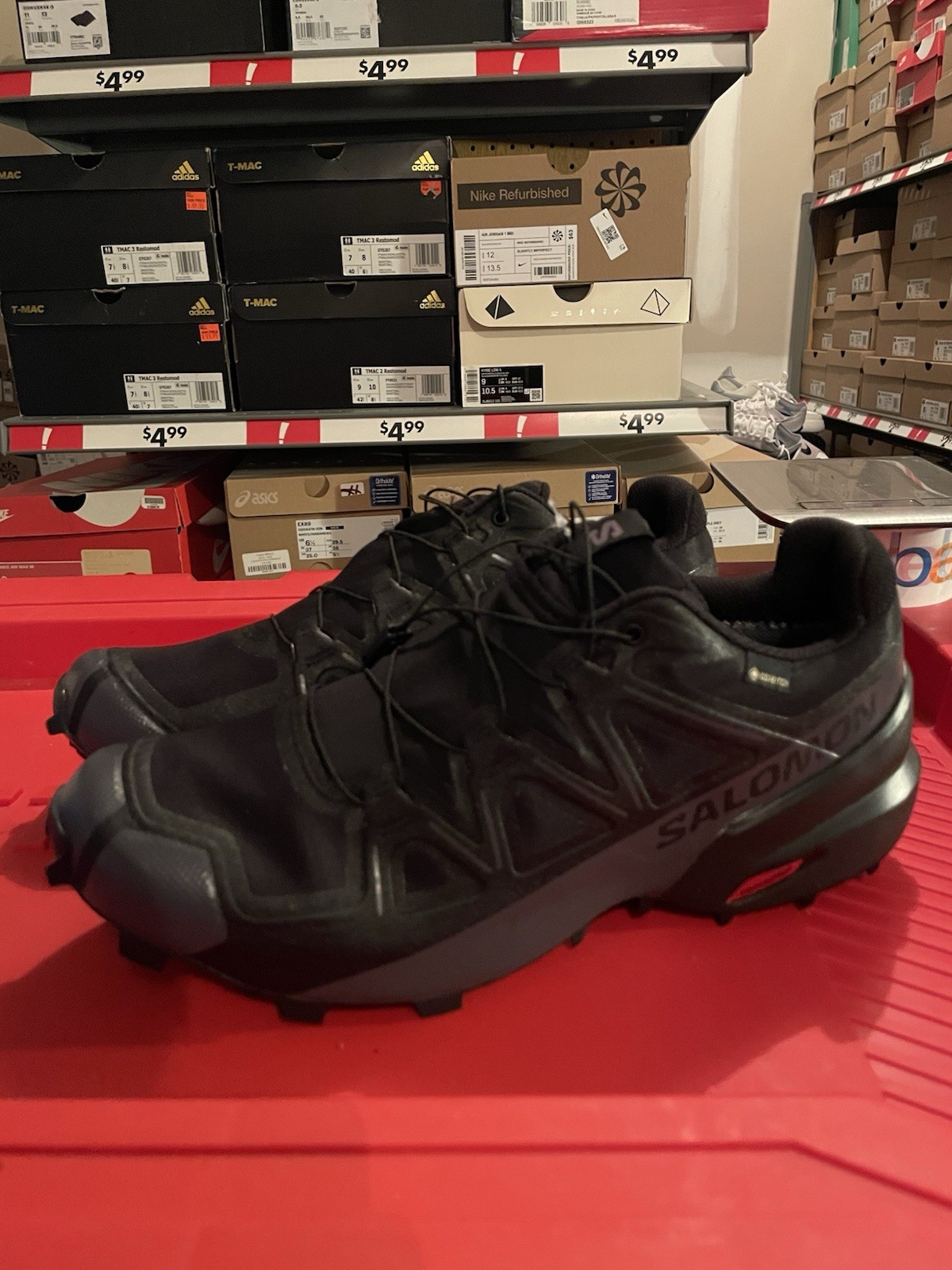 Scarpe da Trail Running Uomo Salomon Speedcross GTX Gore Tex Nero 475690 Taglia 11