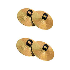 4Pcs Copper Finger Cymbals Small Finger Cymbals Belly Dancing Mini Cymbals Music