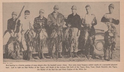 1946 Hunting Dizzy Trout Jeff Heath Tommy Holmes Magic Eye Baseball Page Panel