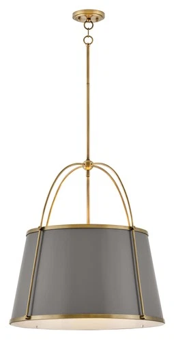 Hinkley Lighting 4895 Clarke 4 Light 25"W Pendant - Black / Off-White - Picture 12 of 12