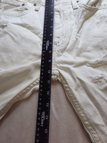 Levi's Men's 502 Taper Fit Hemmed Jean Shorts White Size 31 NEW - Picture 6 of 11