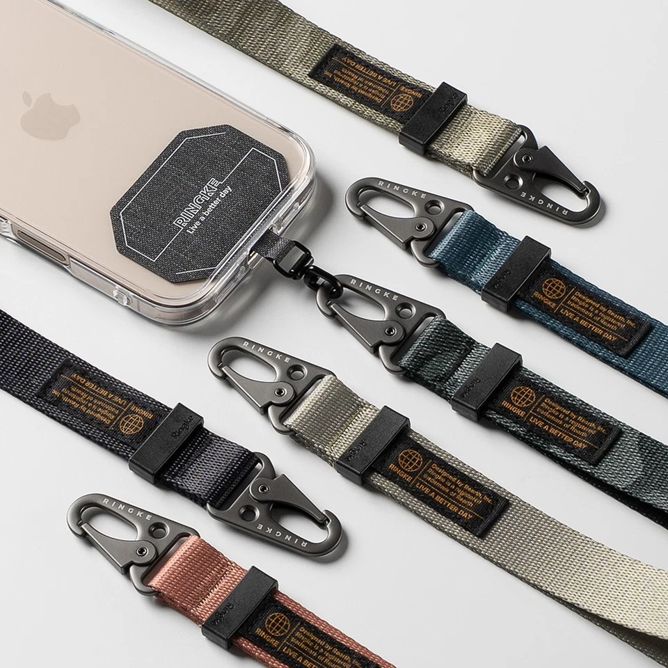 Ringke [Correa táctica de correas de enlace de soporte] Correa de mano y cordón con lengüeta de amarre