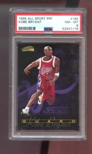 1996-97 All Sport PPF #185 Kobe Bryant ROOKIE RC PSA 8 Graded Basketball Card. rookie card picture