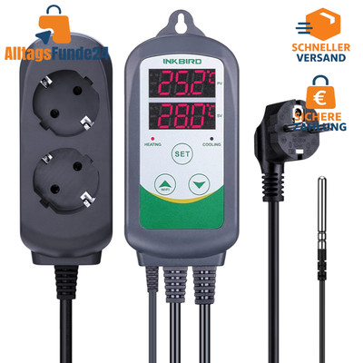 Inkbird ITC-308 Temperatur Steuerung Steckdosen 220V Thermostat mit NTC