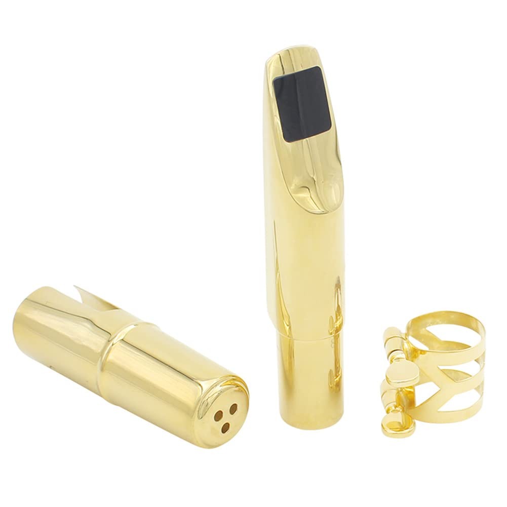 Bec Saxophone Alto Métal 8C avec Capuchon et Coussinets