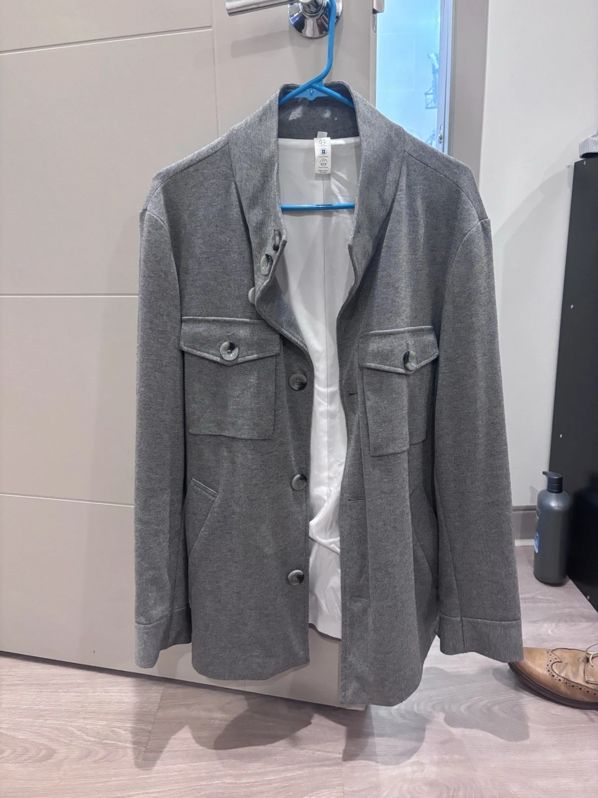State & Liberty Men’s Knit Field Jacket Size Large Grey image 2
