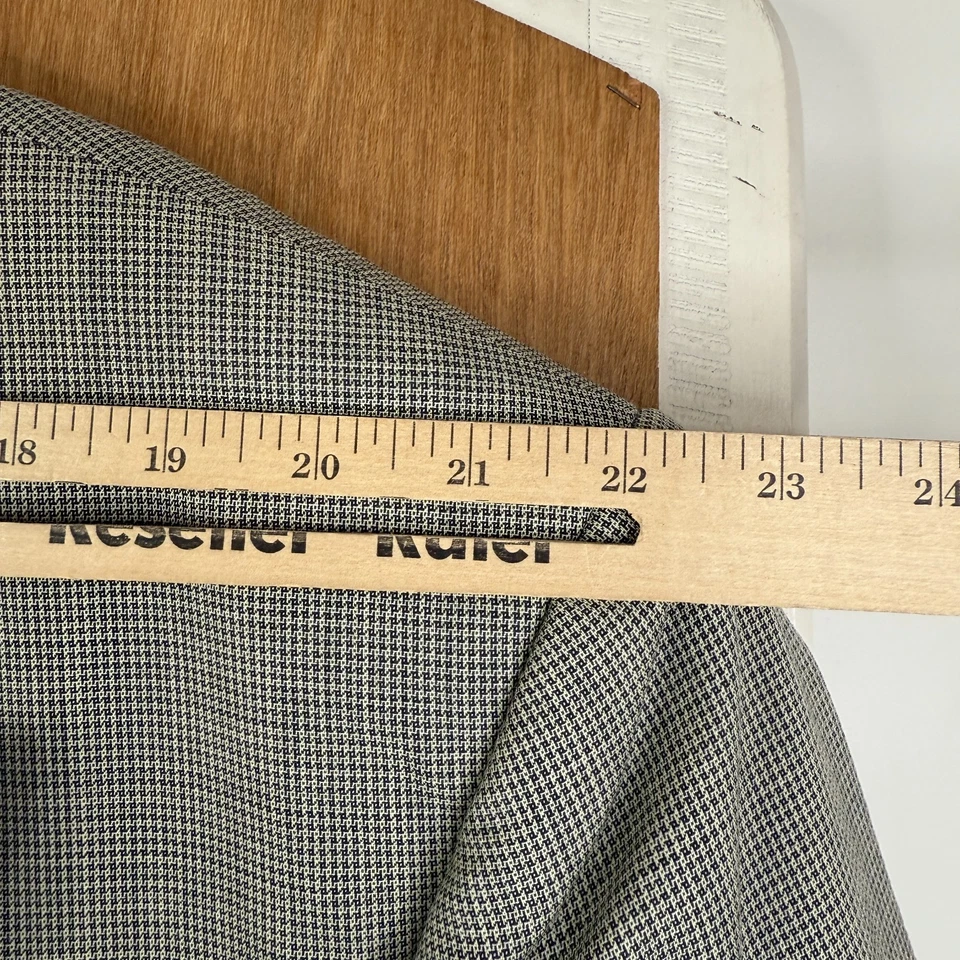 VTG Double Breasted Suit Mens 56XL Gray 6x2 Super 100s Wool Tallia Pants 52x33 - Image 4 of 4