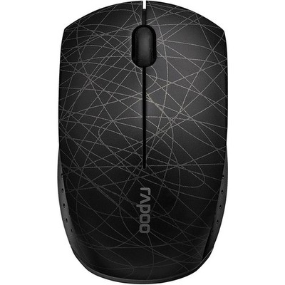 Rapoo 3300P+ kabellose Funkmaus 2.4 GHz Wireless Maus USB 1000 DPI Schwarz