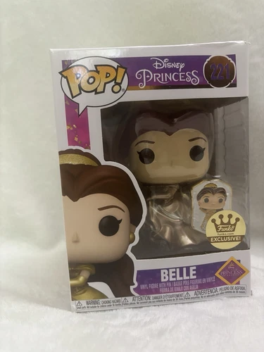 FUNKO POP! Disney Funko Shop Exclusive Princess Belle w/ Pin #221