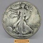 1941-S Walking Liberty Half Dollar, 90% Silver - #C59211NQ