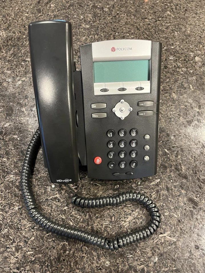 Polycom SoundPoint IP 335 Phone with Power Supply, Cables, Box (Originally 8x8) - Image 2 of 4
