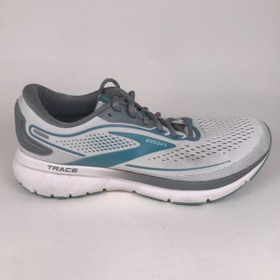 Brooks Womens Trace 2 1203751B185 White Running Shoes Sneakers Size 8.5 B