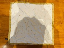 Used ROLEX Scarf White Gold Silk No Box Handkerchief for Unisex Crown Logo