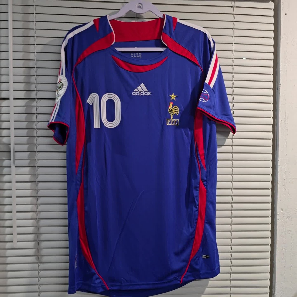 2006W杯 ホーム #10 ジダン M FRANCE HOME World Cup 2006 - Football Soccer - ZIDANE # 10 - LARGE