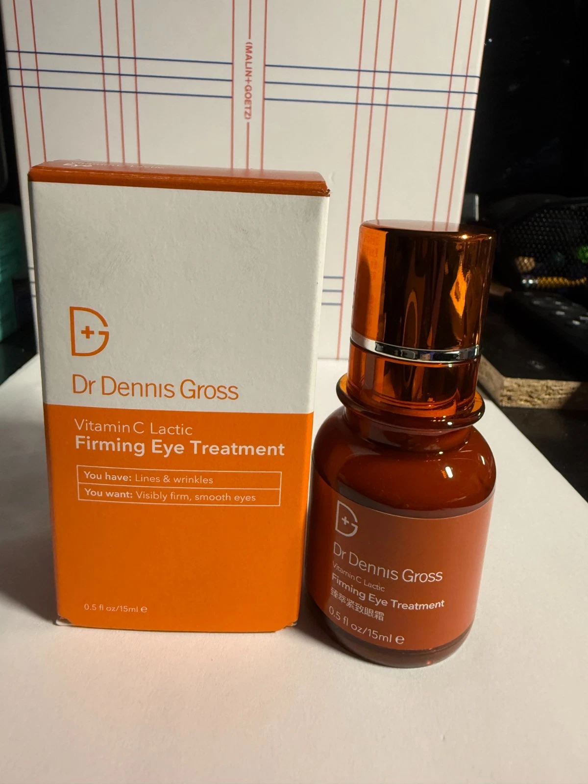 NEW Dr. Dennis Gross Vitamin C Lactic Firm & Bright Eye Treatment NEW AUTHENTIC