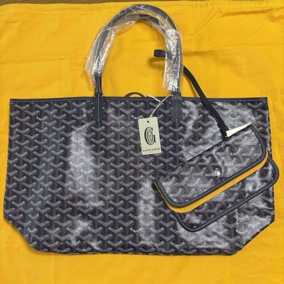 Goyard Saint Louis PM Beuteltasche Tasche marineblau Einkaufstasche Damen aut...