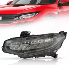 For 2016-2019 Honda Civic Touring Full LED Headlight W/ DRL Driver Left Side