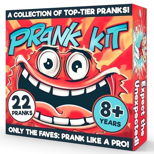 Prank Kit for Teens & Adults, 21 Count Prank Toys, Jokes, Gag Gifts