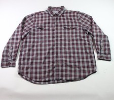 Carhartt Shirt Mens 2XL Red Plaid Long Sleeve Relaxed Fit Button Down 101756 066