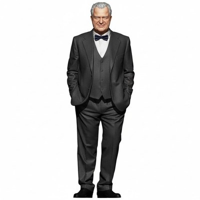 1/18 1/35 1/43 1/64 1/87 Black Suit Old Man Scene Props Figure Model For Cars