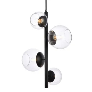 Elegant Lighting LD654D18BK - Pendants Indoor Lighting