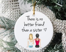 Best Friend Sister Ornament - Gift for Best Friend - Christmas Ornaments - BF...