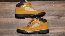 Timberland Junior Field Boots 15945 Big Kids Size 6 Leather Boots Wheat Nubuck