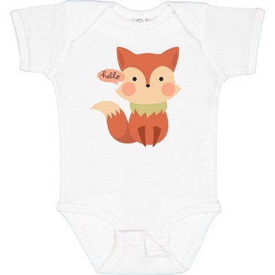 Inktastic Cute Fox Hello Baby Bodysuit Foxy Animal Forest Lover One-piece Infant