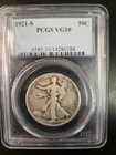 1921-S 50C Walking Liberty Half Dollar PCGS