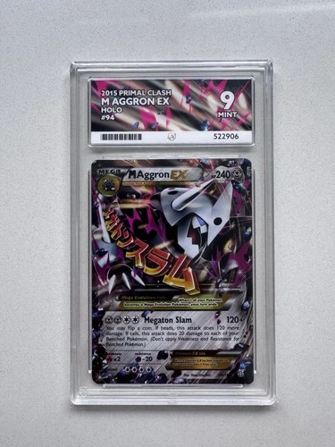 Pokémon TCG Aggron EX Primal Clash Ultra Rare Card 93/160 ACE 9 Mint