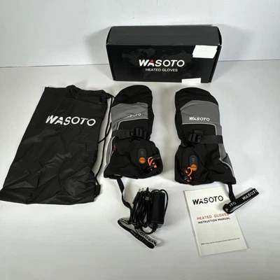 Wasoto Heated Gloves Size Medium 7.4V Battery Touchscreen Waterproof Winter