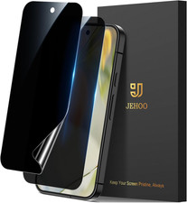  2 Pack Privacy Screen Protector for Pixel 9/ Pixel 10, Flexible TPU, Fingerpri