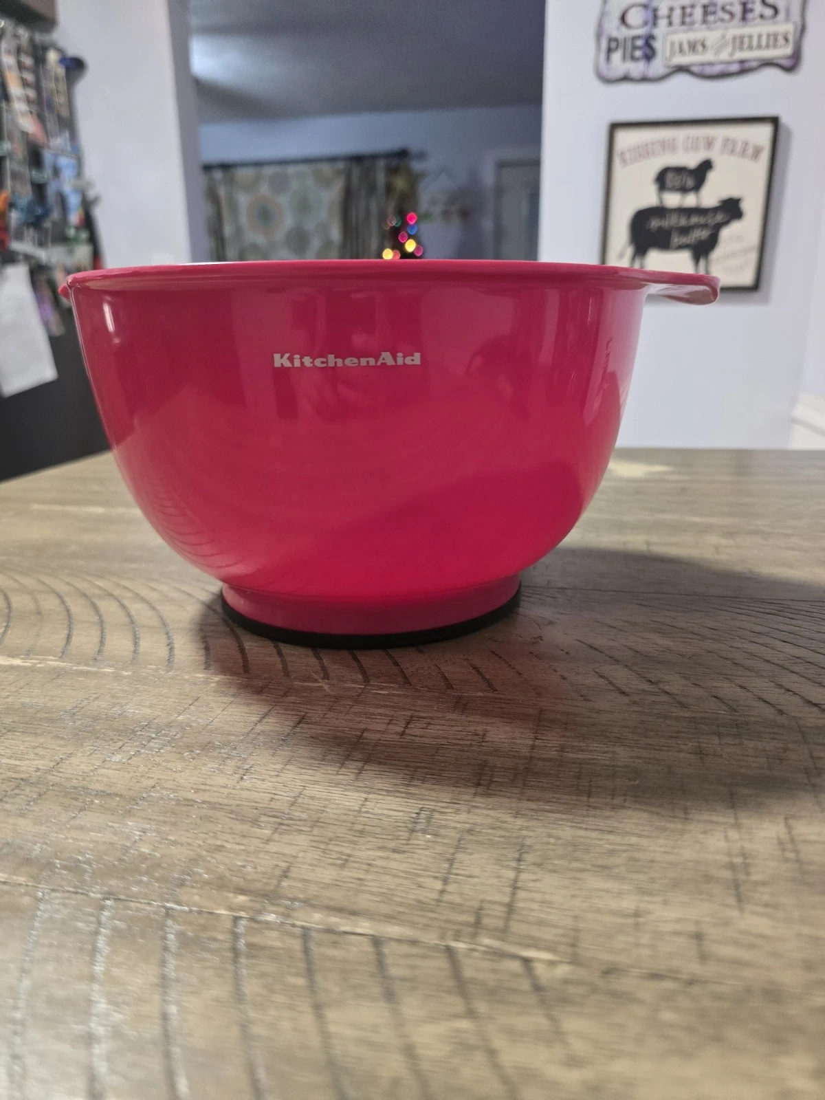 KitchenAid Set Replacement Mixing Bowl Non Skid Spout 3.5 Qt Hot Pink(Hibiscus)