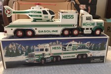 1995 Hess Toy Truck and Helicopter in original box
