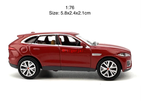AU 1:76 Red Jaguar F-Pace City SUV Sports Model Diecast Metal Car New - Picture 2 of 5