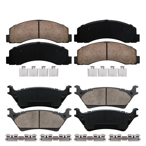 For 2012 - 2020 Ford F-150 Front and Rear Left and Right Ceramic Brake Pads Kit - Picture 2 of 4