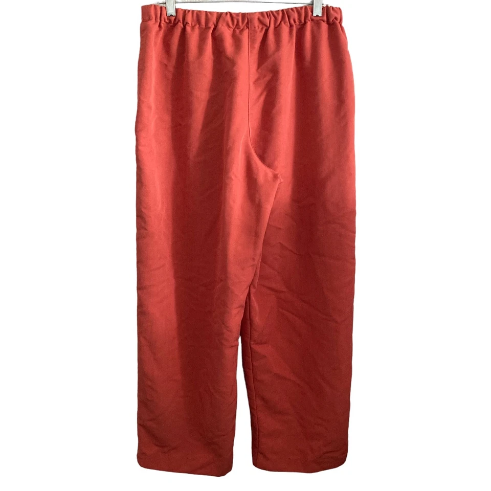 Брюки женские Caribbean Joe большие ржавого цвета оранжевые повседневные на шнурке - Изображение 2 из 4