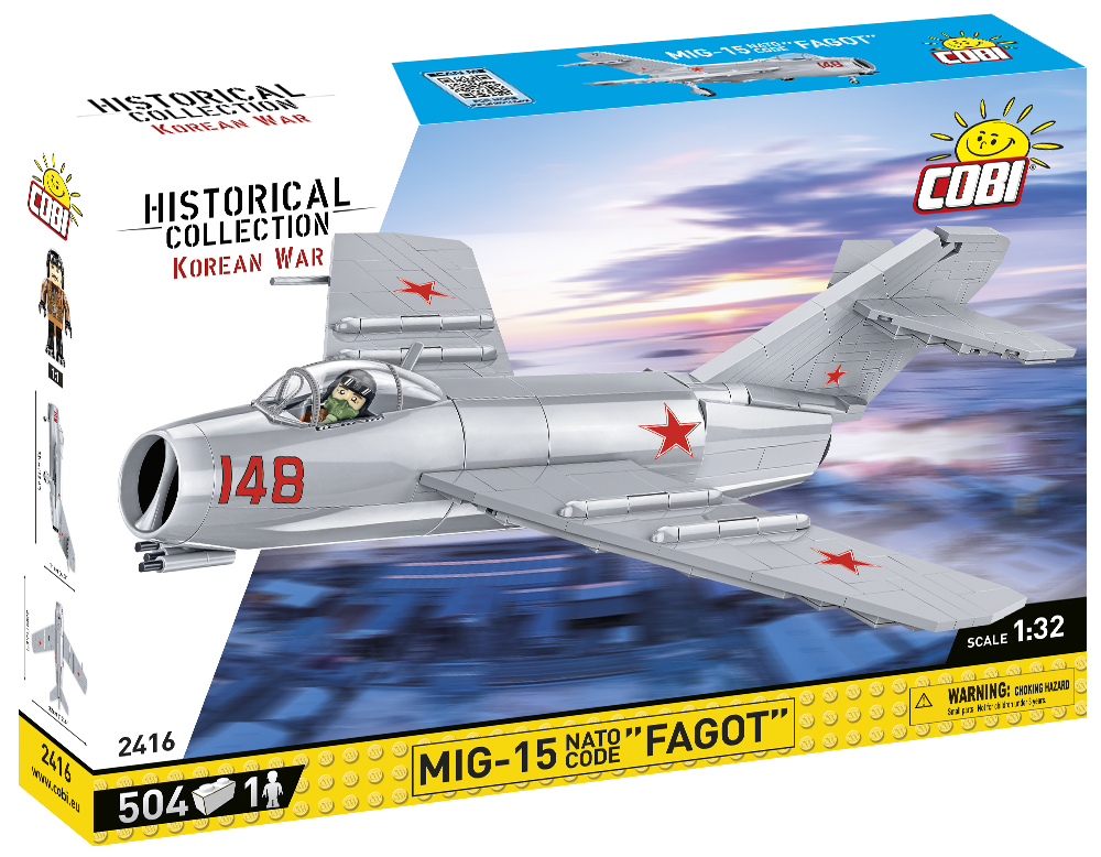 Cobi 2416 MIG-15 Nato Code Name""FAGOT""Bausatz 504 Teile/1 Figur sofort lieferbar