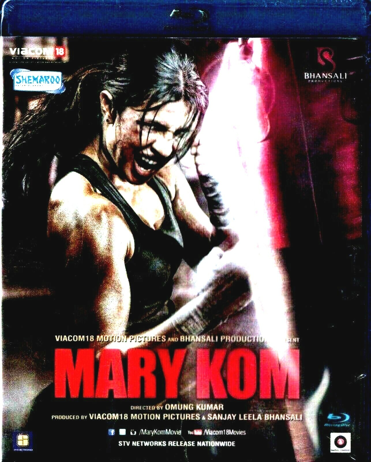 MARY KOM - PRIYANKA CHOPRA, DARSHAN KUMAR - BOLLYWOOD BLU RAY -ENGLISH SUBTITLES