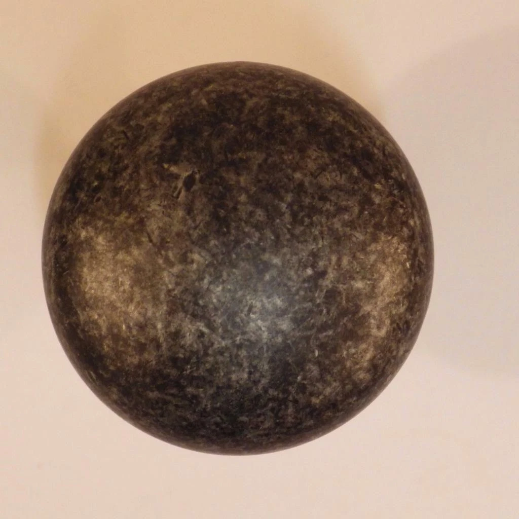 "castella" shaker smooth round 30mm antique black knob
