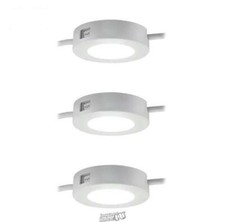 Prolink Plug-in LED Under Cabinet Puck Lights 3-Pack 3-Settings White