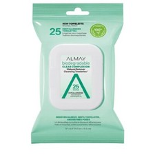 LOT OF 3 - Almay Biodegradable Makeup Remover Cleansing Towelettes Wipes 25CT
